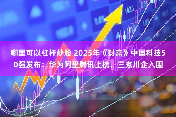 哪里可以杠杆炒股 2025年《财富》中国科技50强发布：华为阿里腾讯上榜，三家川企入围