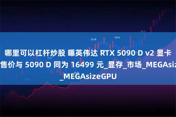 哪里可以杠杆炒股 曝英伟达 RTX 5090 D v2 显卡建议零售价与 5090 D 同为 16499 元_显存_市场_MEGAsizeGPU